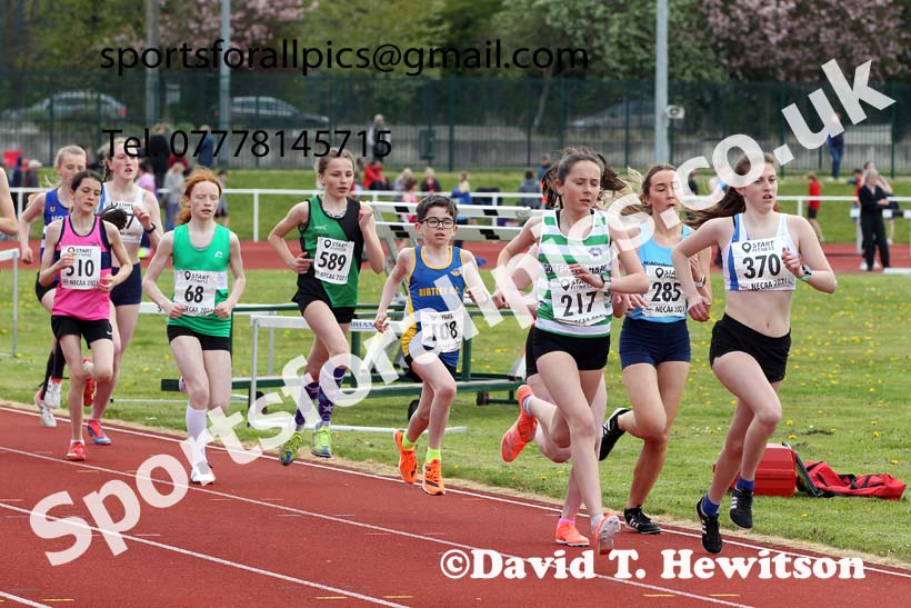 1500 metres, 2021 NECAA Middlesbrough Open Meting, Sunday, May 9th. Photo: David T. Hewitson/Sports for All Pics